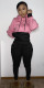 EVE Casual Patchwork Fleece Hoodie Pants 2 Piece Sets SHA-86284