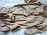 EVE Solid Fleece Zipper Hoodie+Tank Top+Pants 3 Piece Sets TK-6209