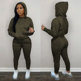 EVE Casual Solid Hoodies Pants Two Piece Sets LSD-90355