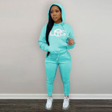 EVE Casual Fleece Hoodies Pants Two Piece Sets DDF-88140