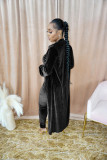 EVE Sexy Full Sleeve Long Cloak+Tube Jumpsuit 2 Piece Sets CQ-155