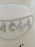 EVE Shiny Rhinestone Letter Waist Chain BYCF-0137