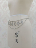 EVE Shiny Rhinestone Letter Waist Chain BYCF-0137