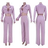 EVE Casual Long Sleeve Two Piece Pants Set GZYF-8054
