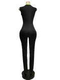 EVE Casual Sleeveless Zipper Jumpsuit MEM-88412