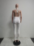 EVE Sexy Sequin Deep V Neck Backless Bandage Jumpsuit ME-Q176
