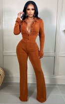 EVE Solid Long Sleeve Two Piece Pants Set LSD-82009