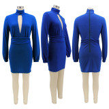 EVE Sexy Hollow Out Long Sleeve Bodycon Dress HNIF-070