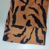 EVE Casual Printed Long Sleeve Sashes Maxi Dress SMR-10828