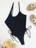 EVE Solid Sexy Bikini One-Piece Swimsuit CASF-6193