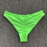 EVE Solid Pleated Swimsuit Bikini 2 Piece Sets CASF-8915