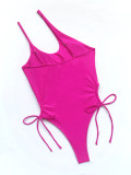 EVE Solid Sexy Bikini One-Piece Swimsuit CASF-6193