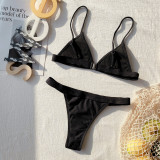 EVE Sexy Solid Color Swimsuit Two Piece Sets CSYZ-B225