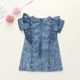 EVE Kids Girl Ruffled Heart-shaped Summer Dress YKTZ-1803