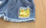 EVE Kids Girl Summer Tie Dye Top+Hole Jeans Shorts Suits YKTZ-2209