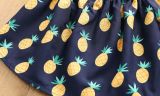 EVE Kids Girl Pineapple Print Top+Hole Jeans Shorts 2 Piece Sets YKTZ-2206