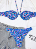 EVE Sexy Floral Print Swimsuit Two Piece Sets CSYZ-B543K