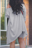 EVE Plus Size Solid Long Sleeve Top+Shorts 2 Piece Sets NY-2012