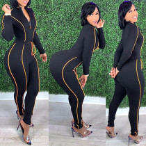 Casual Sports Long Sleeve Skinny Jumpsuit GCNF-0080
