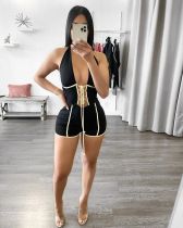 EVE Fashion Sexy Lace-up Backless Rompers WXF-5108