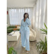 EVE Solid Color Loose Casual Home Flared Sleeve Shirt Set GDYF-6941