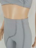 EVE Solid Tank Top And Pants Slim Two Piece Sets FENF-214