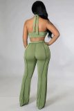 EVE Sexy Halter Top And Pants Two Piece Sets TK-6225