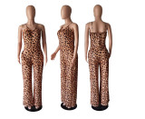 EVE Leopard Print Sleeveless Sling Jumpsuit BYMF-60885