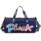 EVE PINK Letter Travel Fitness Portable Shoulder Storage Bag GBRF-174