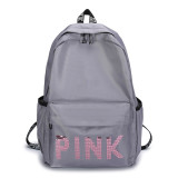 EVE Pink Letter Backpack Sequin Laser Student Bag GBRF-92145
