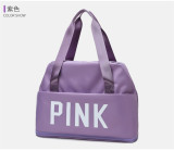 EVE PINK Letter Print Dry and Wet Separation Extend Bag GBRF-244