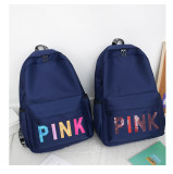EVE Pink Letter Backpack Sequin Laser Student Bag GBRF-92145