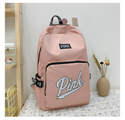 EVE Pink Letter Backpack Student Bag GBRF-171