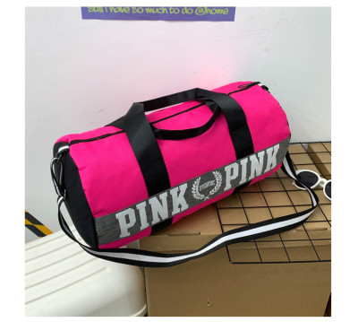EVE PINK Letter Travel Sports Portable Shoulder Storage Bag GBRF-163