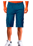 EVE Men's Casual Outdoor Fitness Pocket Loose Straight Shorts FLZH-ZK80