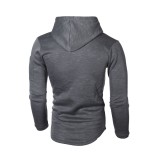 EVE Men's Solid Color Long Sleeve Hoodie FLZH-ZW61