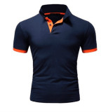 EVE Men Casual Lapel Short Sleeve Polo FLZH-ZT115