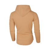 EVE Men's Solid Color Long Sleeve Hoodie FLZH-ZW61