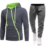 EVE Men's Outdoor Casual Zip Sports Sweatshirt Sets FLZH-W01-ZK75