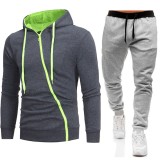 EVE Men's Outdoor Casual Zip Sports Sweatshirt Sets FLZH-W01-ZK75