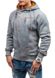 EVE Men Fashion Side Zipper Hooded Sweatshirts FLZH-ZW75