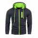 EVE Men Zipper Decoration Casual Hooded Coats FLZH-ZW98