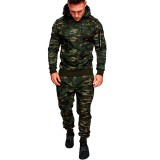 EVE Men's Outdoor Sports Casual Camouflage Pullover Hooded Suit FLZH-W33-ZK33