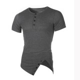 EVE Men's Fashion Irregular Short Sleeve T-shirt FLZH-ZT13