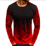 EVE Men's Fashion Printed Long Sleeve T-Shirt FLZH-ZT77