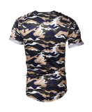 Men's Casual Camouflage Short Sleeve T-shirt FLZH-ZT20