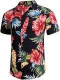 EVE Men Printed Casual Short Sleeve Shirt Top FLZH-ZT165