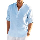 EVE Men's Loose Casual Solid Color Top FLZH-ZT167