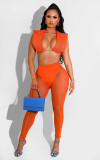 EVE Sexy Crop Top+Mesh Pants Two Piece Sets ZSD-0465