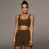 EVE Casual Sports Tank Top And Shorts 2 Piece Sets YNB-7249